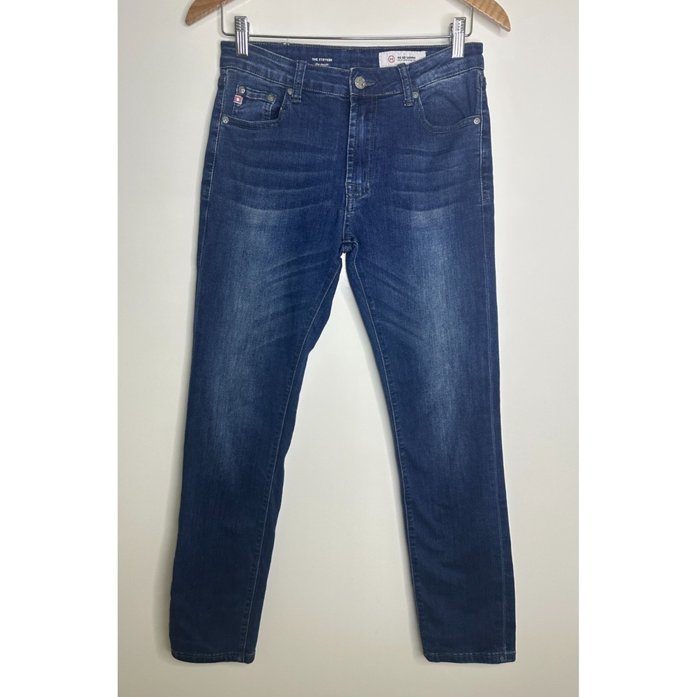 AG Adriano Goldschmeid The Stryker Boys Slim Straight Medium Dark Wash Jeans 16 - Picture 2 of 14